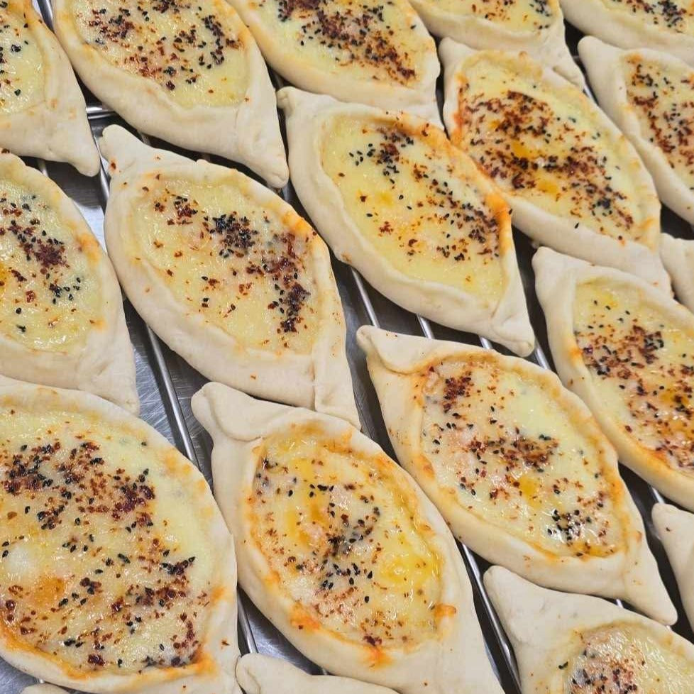Kasar Cheese & Aleppo Pepper Turkish Pide - Kiss Kiss Artisan Foods