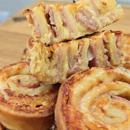Black Forest Ham, Dijon Mustard & AOP Gruyere Cheese Swirl - Kiss Kiss Artisan Foods