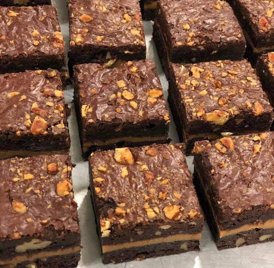 Salted Caramel Pecan Chocolate Brownie - Kiss Kiss Artisan Foods