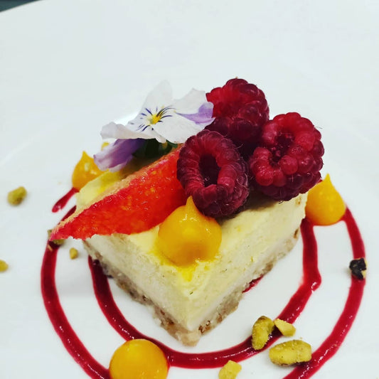 Raw Vegan Mango & Lime Cheesecake - Kiss Kiss Artisan Foods