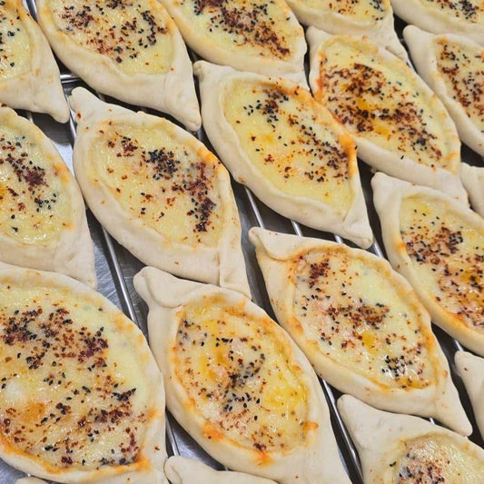 Kasar Cheese & Aleppo Pepper Turkish Pide - Kiss Kiss Artisan Foods