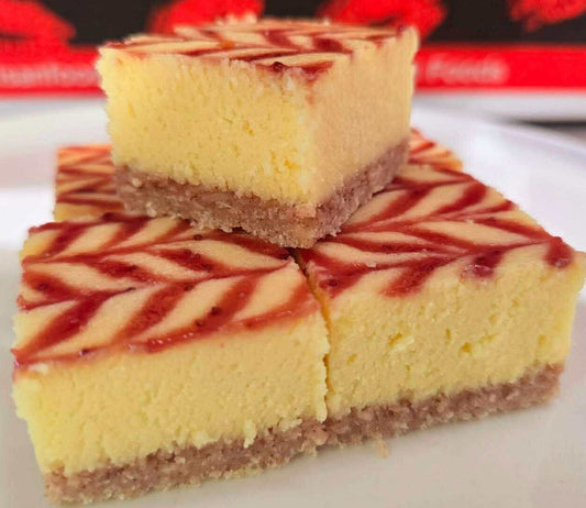 Strawberry Baked Cheesecake - Kiss Kiss Artisan Foods