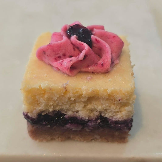 Lemon and Blueberry Slice - Kiss Kiss Artisan Foods