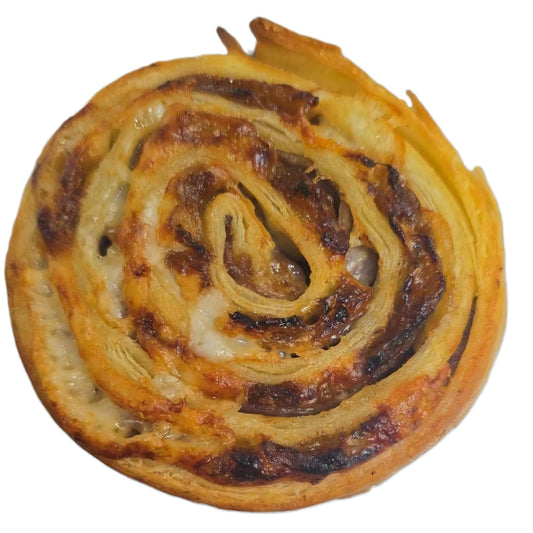 Roast Beef, Caramelised Onion & Dolce Provolone Swirls - Kiss Kiss Artisan Foods