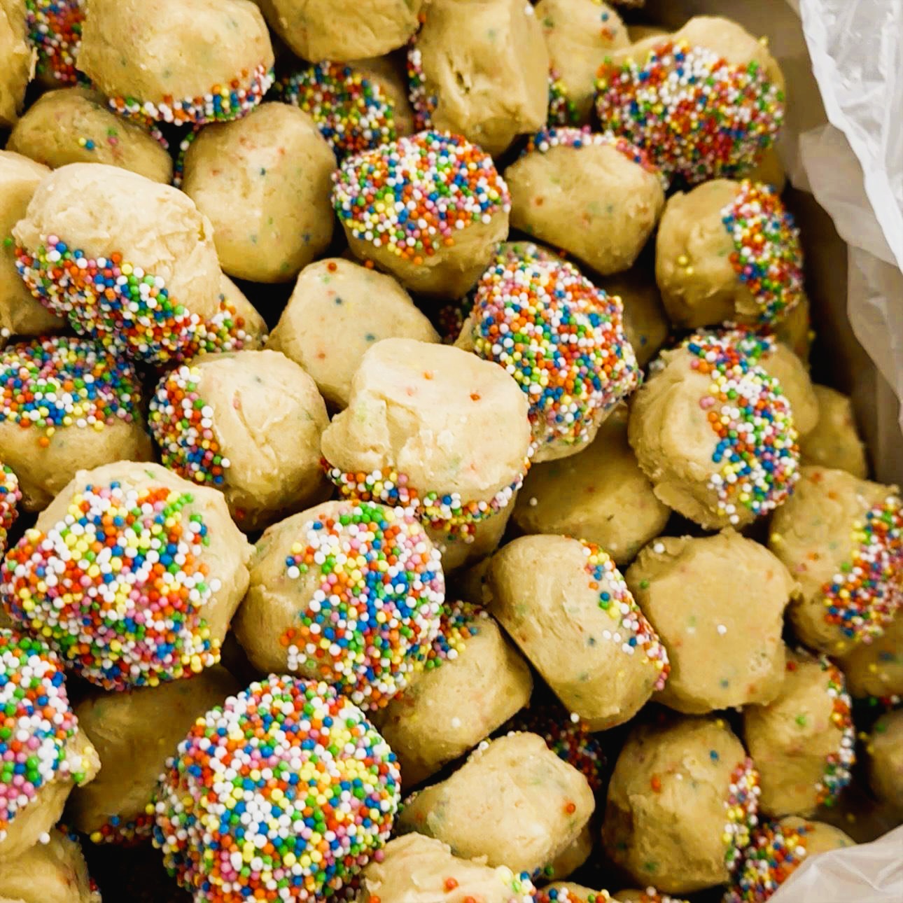 Fairy White Chocolate Cookie Dough Balls - Kiss Kiss Artisan Foods