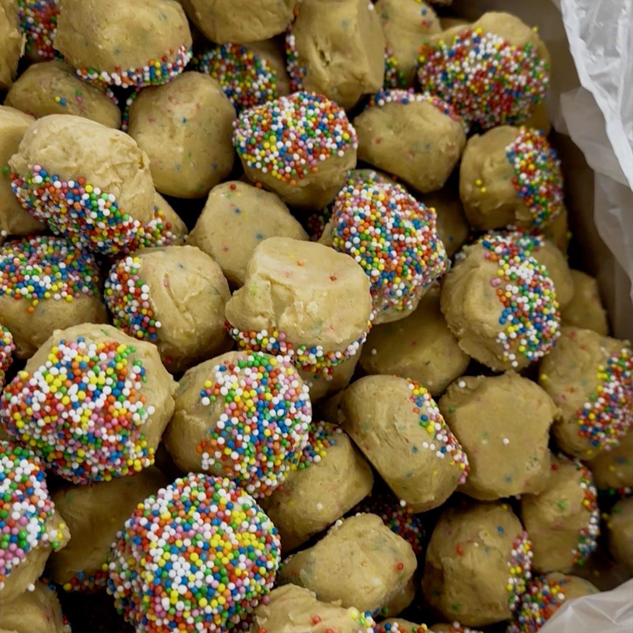 Fairy White Chocolate Cookie Dough Balls
