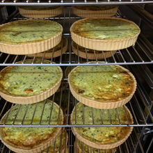Load image into Gallery viewer, Roasted Pumpkin, Fetta and Spinach Family Quiche (1.1kg) - Kiss Kiss Artisan Foods