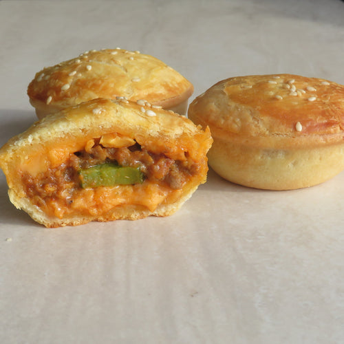 Double Cheeseburger Pie Party (70G) Lunch Pie (220G) - Kiss Kiss Artisan Foods