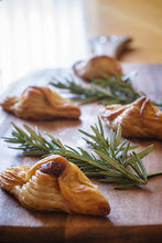 Load image into Gallery viewer, Lovely Lamb Rosemary &amp; Mint Pastizzi - 12 pack of (80g Jumbo) or (30g Canape) Available - Kiss Kiss Artisan Foods
