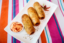 Load image into Gallery viewer, Merguez Lamb Zoppi  (Gourmet Sausage Roll) - Kiss Kiss Artisan Foods